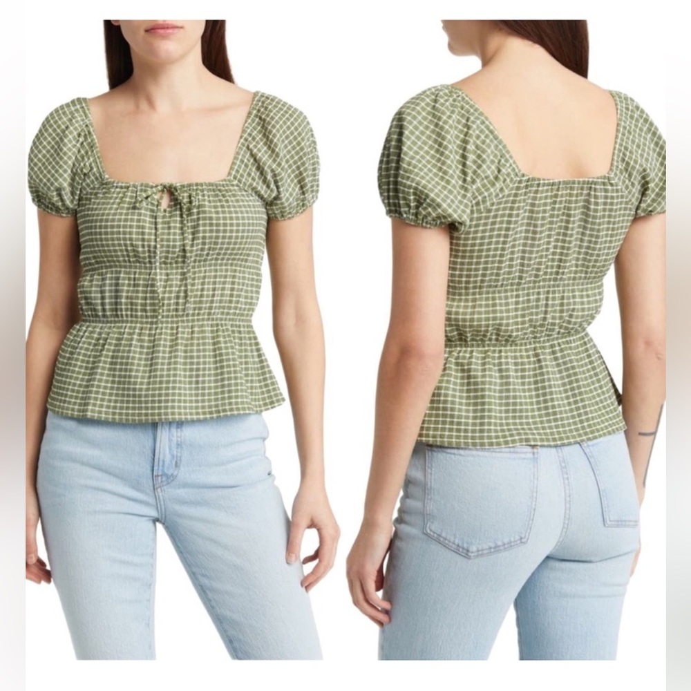 Women’s Square Neck Tiered Top; Madewell